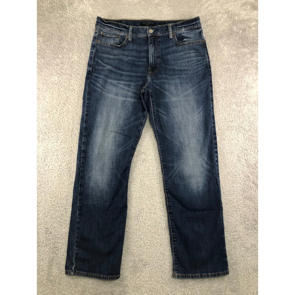 Lucky Brand Jeans Men 34x30 Blue 363 Vintage Straight Stretch Denim